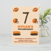 Convite de aniversário Futebol Kaart (Staand voorkant)