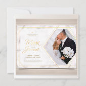 Convite de casamento- designer moderno, elegante. kaart (Voorkant)