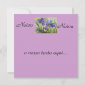 convite de casamento kaart (Achterkant)