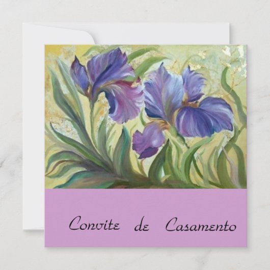 convite de casamento kaart (Voorkant)