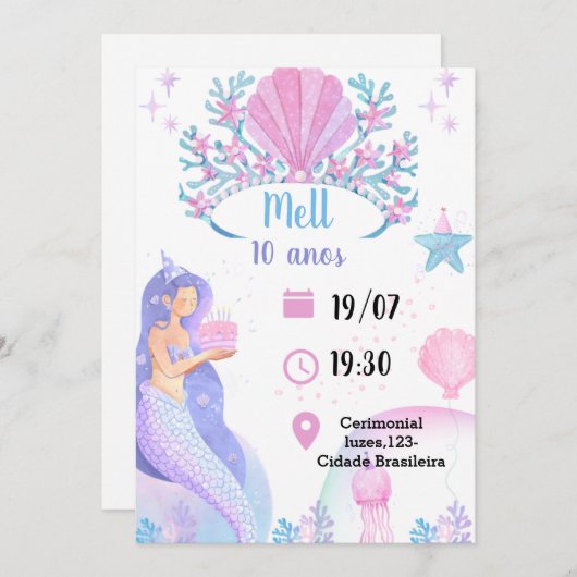 Convite de seria kaart (Voorkant / Achterkant)