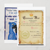 convites de casamento kaart (Voorkant / Achterkant)