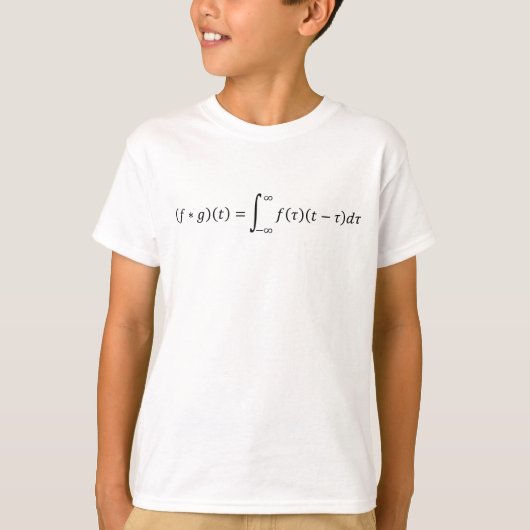 Convolutieproduct met twee functies T-shirt (Voorkant)