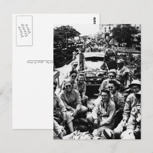 Convoy of Nurses WWII Briefkaart (Voorkant / Achterkant)