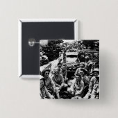 Convoy of Nurses WWII Vierkante Button 5,1 Cm (Voorkant /achterkant)