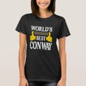Conway Achternaam Team Familie Achternaam World's T-shirt (Voorkant)