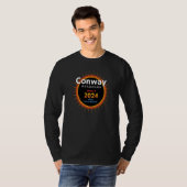 Conway Arkansas AR Total Solar Eclipse 2024 T-shirt (Voorkant volledig)