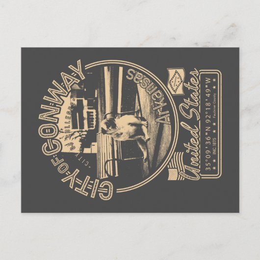 CONWAY ARKANSAS - STAD CONWAY  BRIEFKAART (Voorkant)