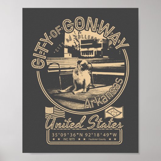 CONWAY ARKANSAS - STAD CONWAY POSTER (Voorkant)