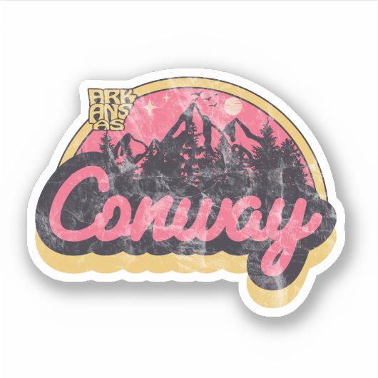 Conway, Arkansas Sticker (Voorkant)