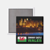 CONWAY CASTLE, WALES MAGNEET (Voorkant / Achterkant)