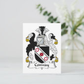Conway Family Crest Briefkaart (Staand voorkant)