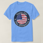 Conway Lake - Patriotic New Hampshire Souvenir T-S T-shirt (Design voorkant)