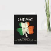 Conway Last Name Family Ireland Irish House Of She Kaart (Voorkant)