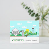 Conway, SC - Charming Briefkaart (Staand voorkant)