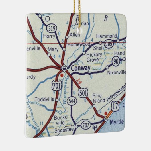 Conway South Carolina Keramisch Ornament (Rechts)