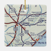Conway South Carolina Keramisch Ornament (Achterkant)