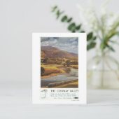 Conway Valley Scene British Railways Poster Briefkaart (Staand voorkant)