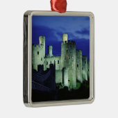 Conwy Castle, Gwynedd, Wales Metalen Ornament (Rechts)