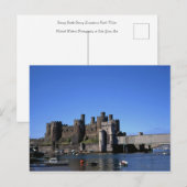 Conwy Castle North Wales Briefkaart (Voorkant / Achterkant)