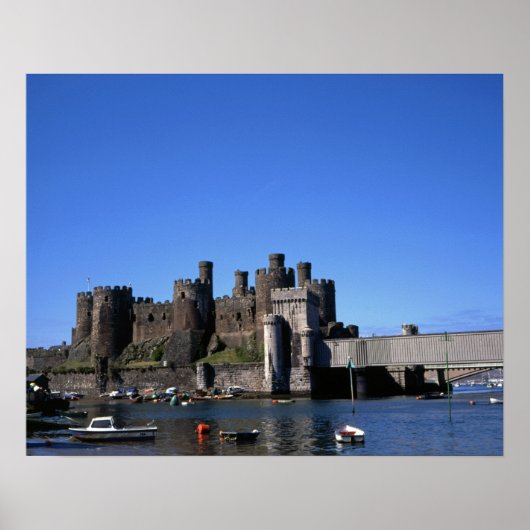 Conwy Castle North Wales Briefkaart Poster (Voorkant)