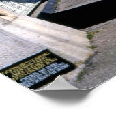 Conwy Suspension Bridge Conwy North Wales Briefkaa Poster (Hoek)