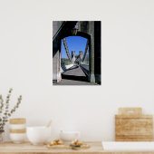 Conwy Suspension Bridge Conwy North Wales Briefkaa Poster (Keuken)