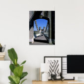 Conwy Suspension Bridge Conwy North Wales Briefkaa Poster (Thuiskantoor)