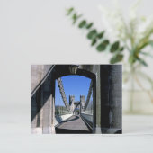 Conwy Suspension Bridge Conwy North Wales Briefkaart (Staand voorkant)