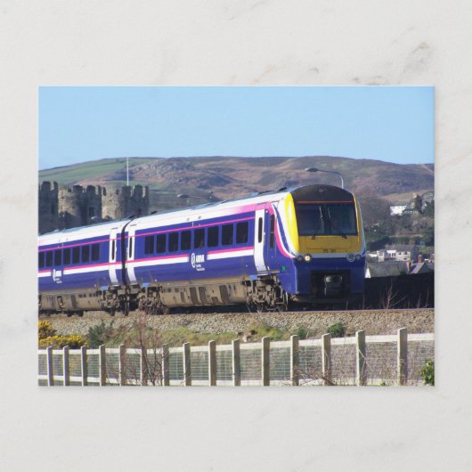 Conwy-trein Briefkaart (Voorkant)
