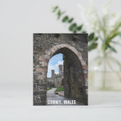 Conwy Wales Welsh Castle reisfoto Briefkaart (Staand voorkant)