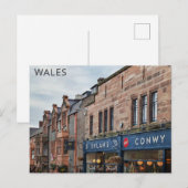 Conwy Wales Welsh City Travel Briefkaart (Voorkant / Achterkant)