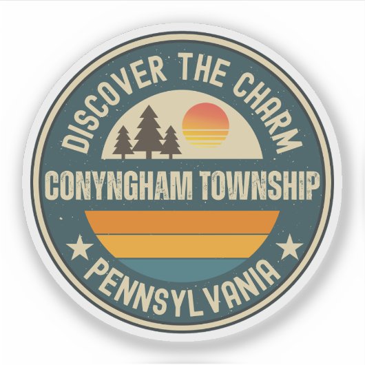 Conyngham township, Pennsylvania Sticker (Voorkant)