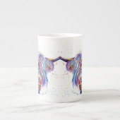 Coo2 Highland koe Schotse bone china mok (Voorkant)