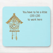 Coo Coo Clock Mousepad Muismat (Voorkant)