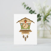 Coo Coo Klok Briefkaart (Staand voorkant)