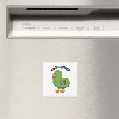 Coo-cumber Pigeon Pickle Pun Magnet (Insitu (Vaatwasser))