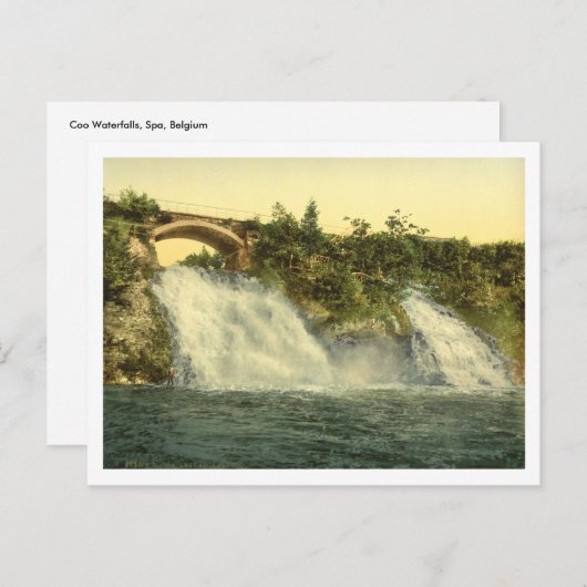 Coo Waterfall, Spa, België Briefkaart (Voorkant / Achterkant)