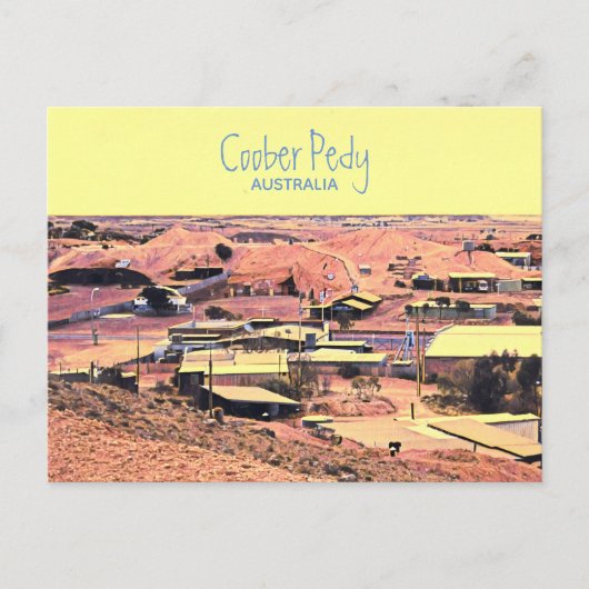 Coober Pedy mijnstad Australië reizen Briefkaart (Voorkant)