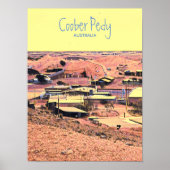 Coober Pedy mijnstad Australië reizen Poster (Voorkant)
