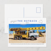 Coober Pedy Mining Truck Briefkaart (Voorkant / Achterkant)