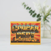 Coober Pedy Opal Hoofdstad van de Wereld Briefkaart (Staand voorkant)