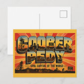 Coober Pedy Opal Hoofdstad van de Wereld Briefkaart (Voorkant / Achterkant)