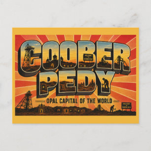 Coober Pedy Opal Hoofdstad van de Wereld Briefkaart
