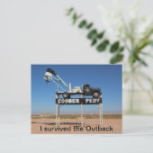 Coober Pedy Outback Australia Souvenir Foto Briefkaart (Staand voorkant)