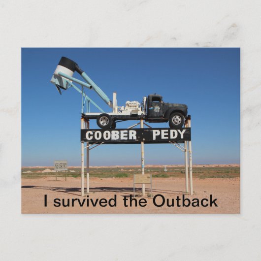 Coober Pedy Outback Australia Souvenir Foto Briefkaart (Voorkant)