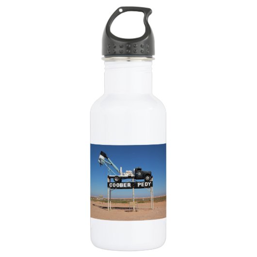 Coober Pedy Outback Australia Souvenir Foto Waterfles (Voorkant)