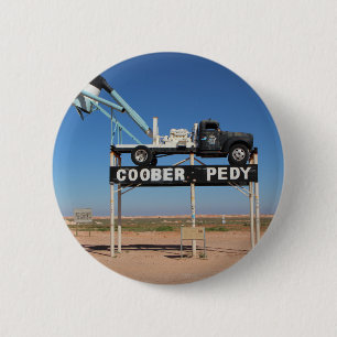 Coober Pedy Outback Souvenir Ronde Button 5,7 Cm