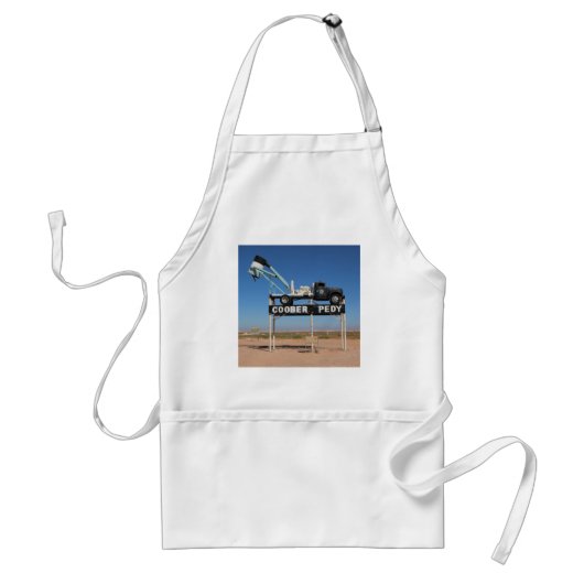 Coober Pedy Outback Souvenir Standaard Schort (Voorkant)