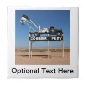 Coober Pedy Outback Souvenir Tegeltje (Voorkant)